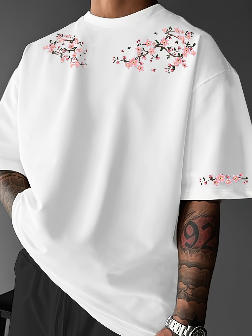 Street Fashion In Japanese - Japanese Harajuku Cherry Blossom 3D Print