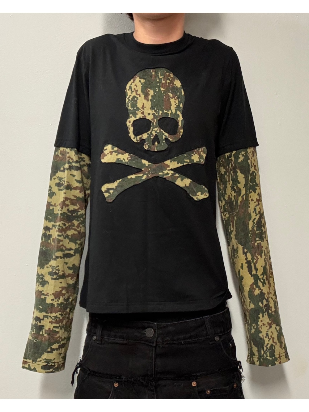 Street Fashion Trends - 2026 new American retro camouflage skeleton