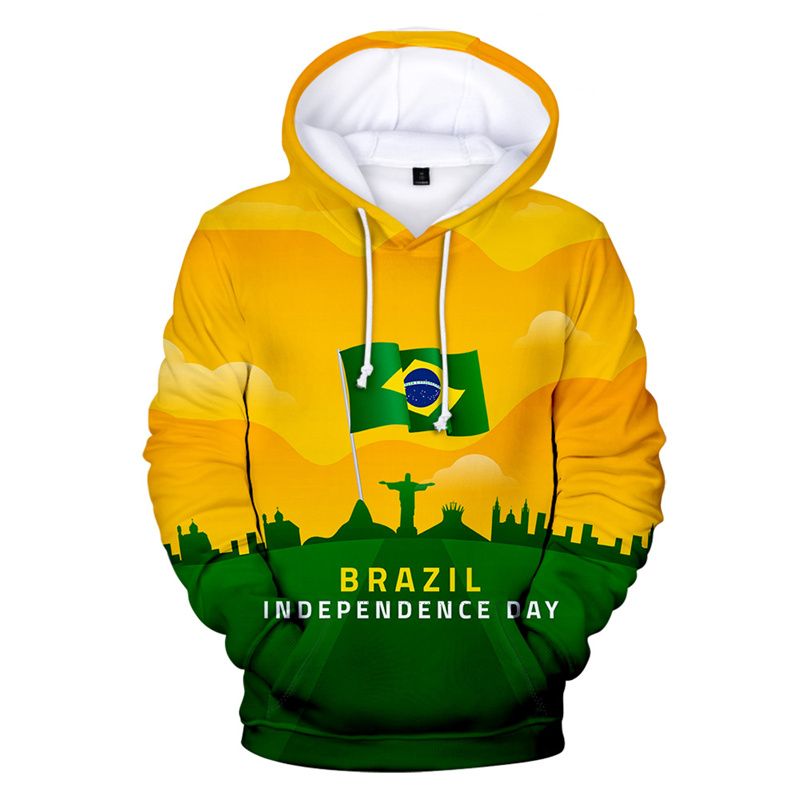 Street Fashion Brazil - Fashion Brazil Independence Day 3D Printed