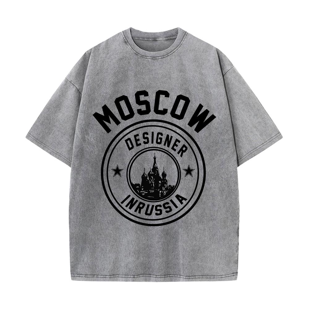 Street Fashion Russia - Woman Cotton Washed T-Shirts Fashion Design