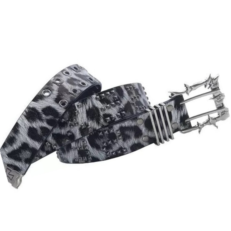 Street Fashion Reference - X5XA Cool Gray Leopard Print PVC