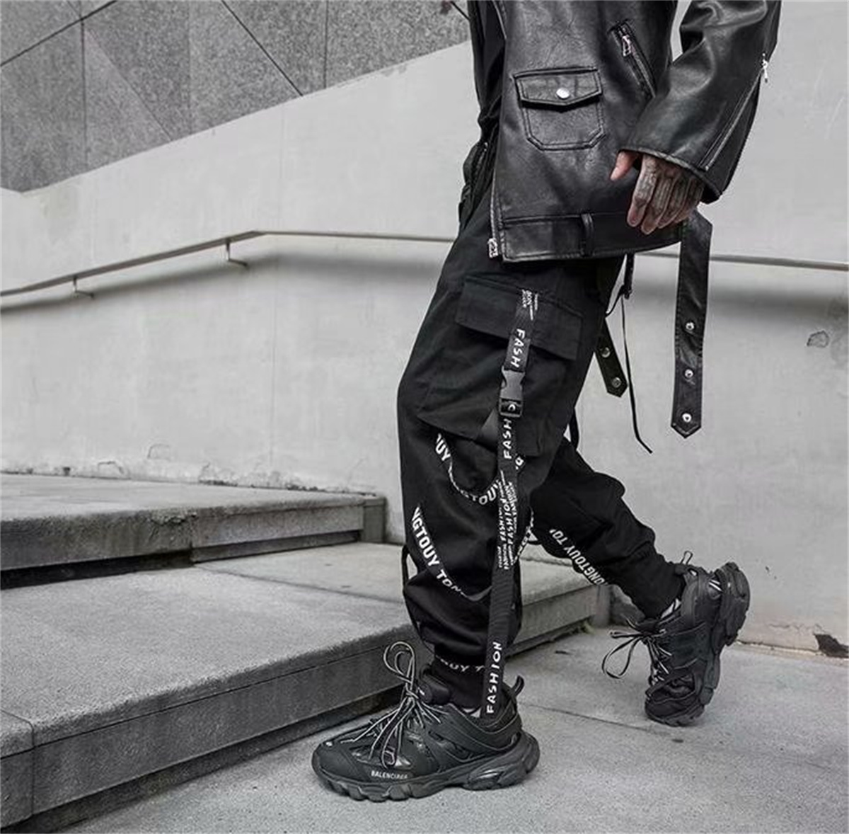 Street Fashion In Japanese - Fashion New Cargo Pants Men Joggers