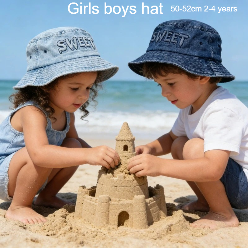 Street Fashion In Japanese - Japanese Retro Kids Bucket Hat 50-52cm