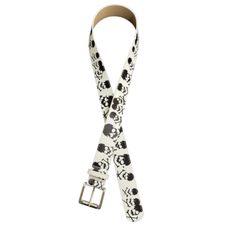 Street Fashion Reference - Fashionable Hand Painted Skull Design Waist