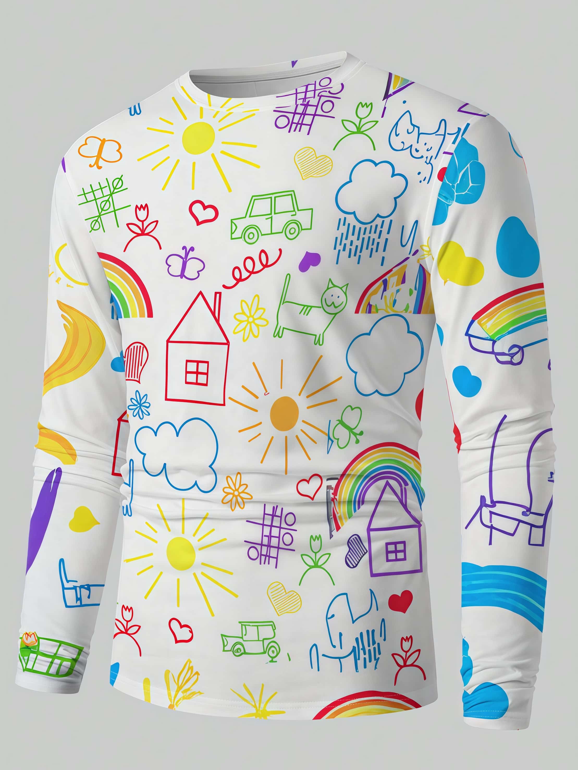 Street Fashion Trends - 2026 New Dopamine Color Graffiti 3D