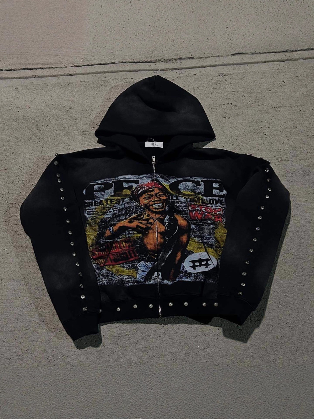 2026 new American hip-hop loos - Street Fashion Zip Up Hoodie 评论和价格