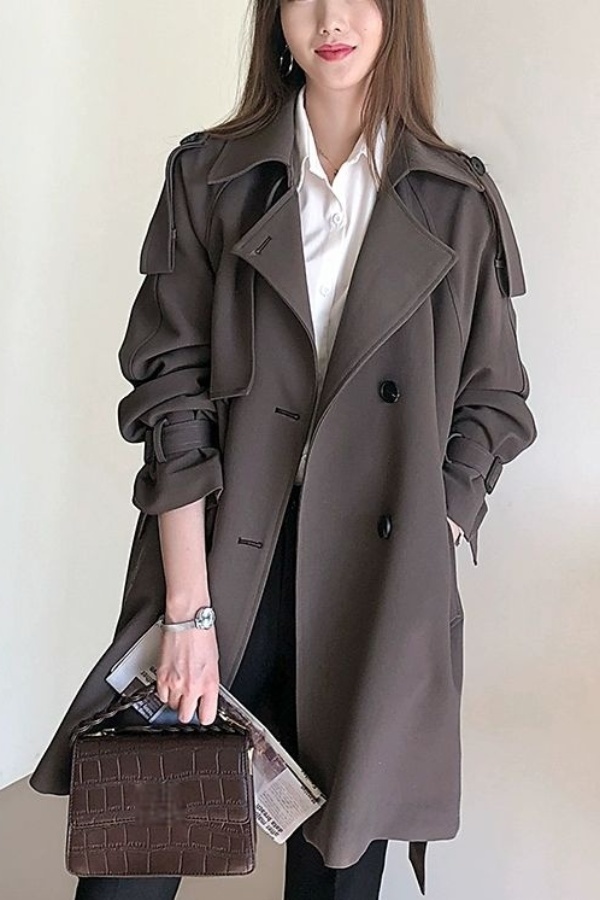Brown Trench Women'S Fashionab - Street Fashion China Beautiful Girls 评论和价格