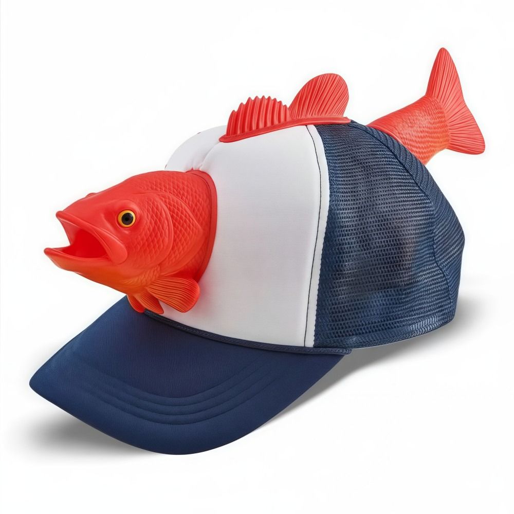 Funny 3D Fish Animal Trucker H - Baseball Cap Fitted 评论和价格