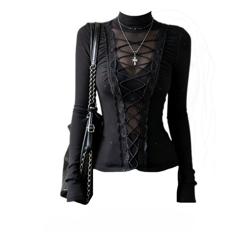 Retro 2000s Vintage Gothic Lon - Street Fashion In Japanese 评论和价格