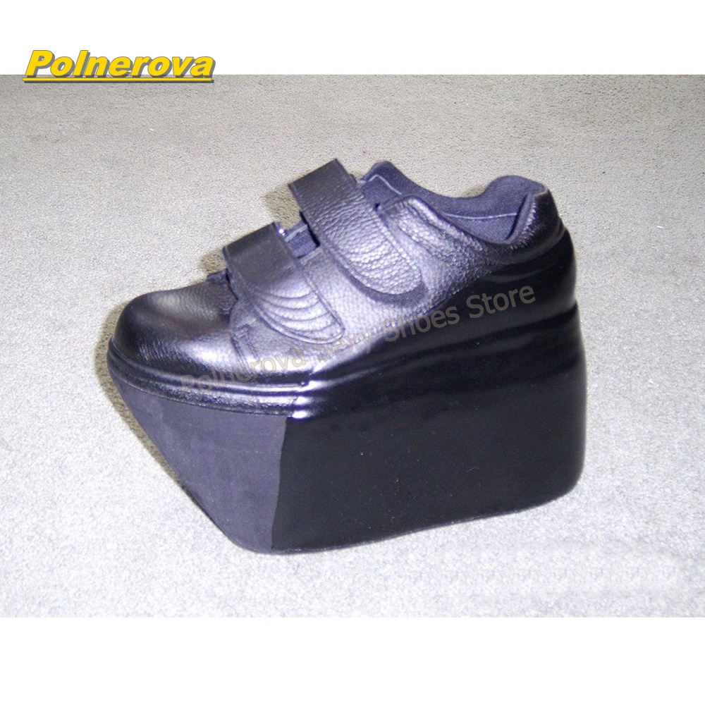 Hook and Loop Matte Wedge Plat - Street Fashion In Japanese 评论和价格