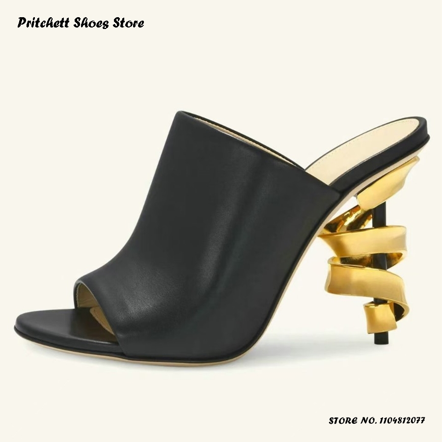 Women's Spiral High Heel Leath - Street Fashion Rome 2025 评论和价格