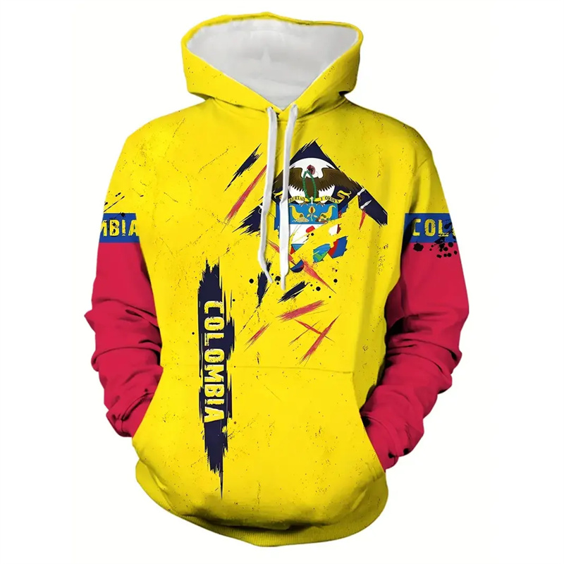 Colombian Venezuela Flag Hoodi - Street Fashion Brazil 评论和价格