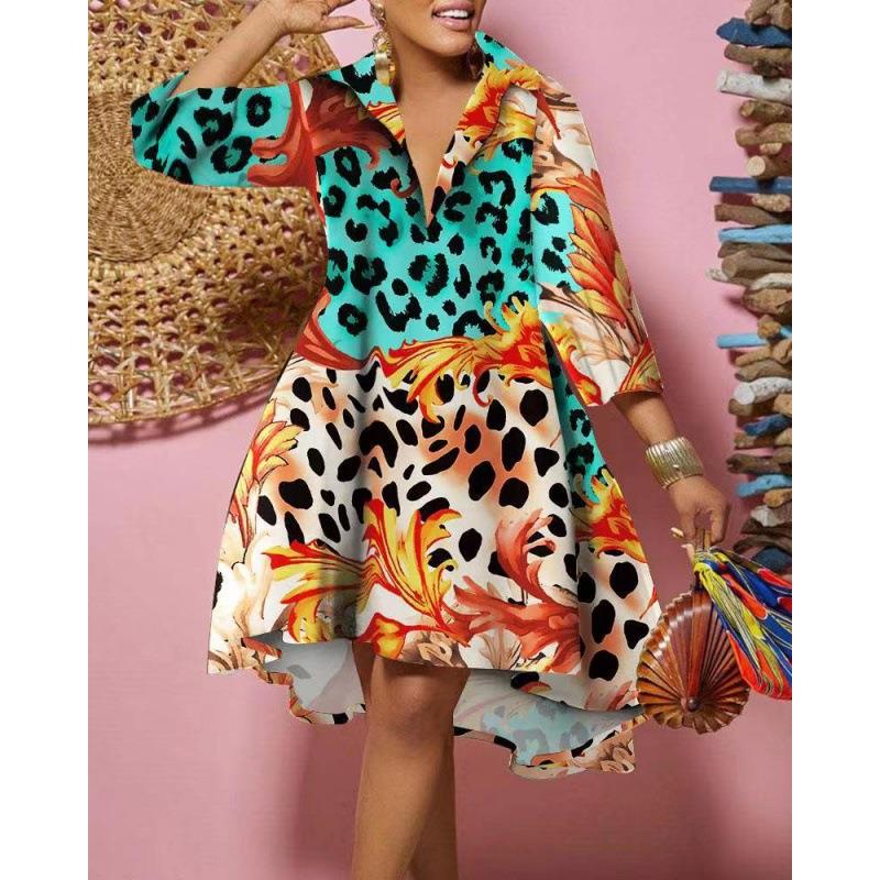 Fashionable Loose Printed Shir - Guangzhou Street Fashion 评论和价格