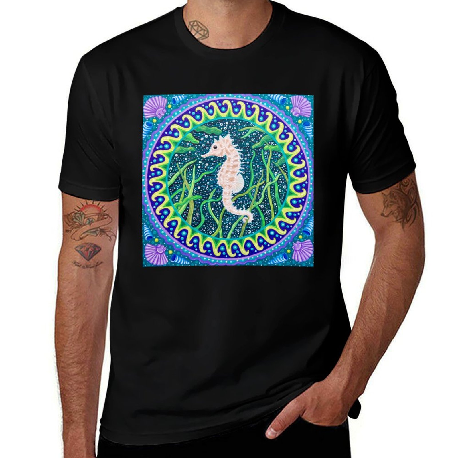 Sydney Seahorse T-Shirt Street - Street Fashion Sydney 评论和价格
