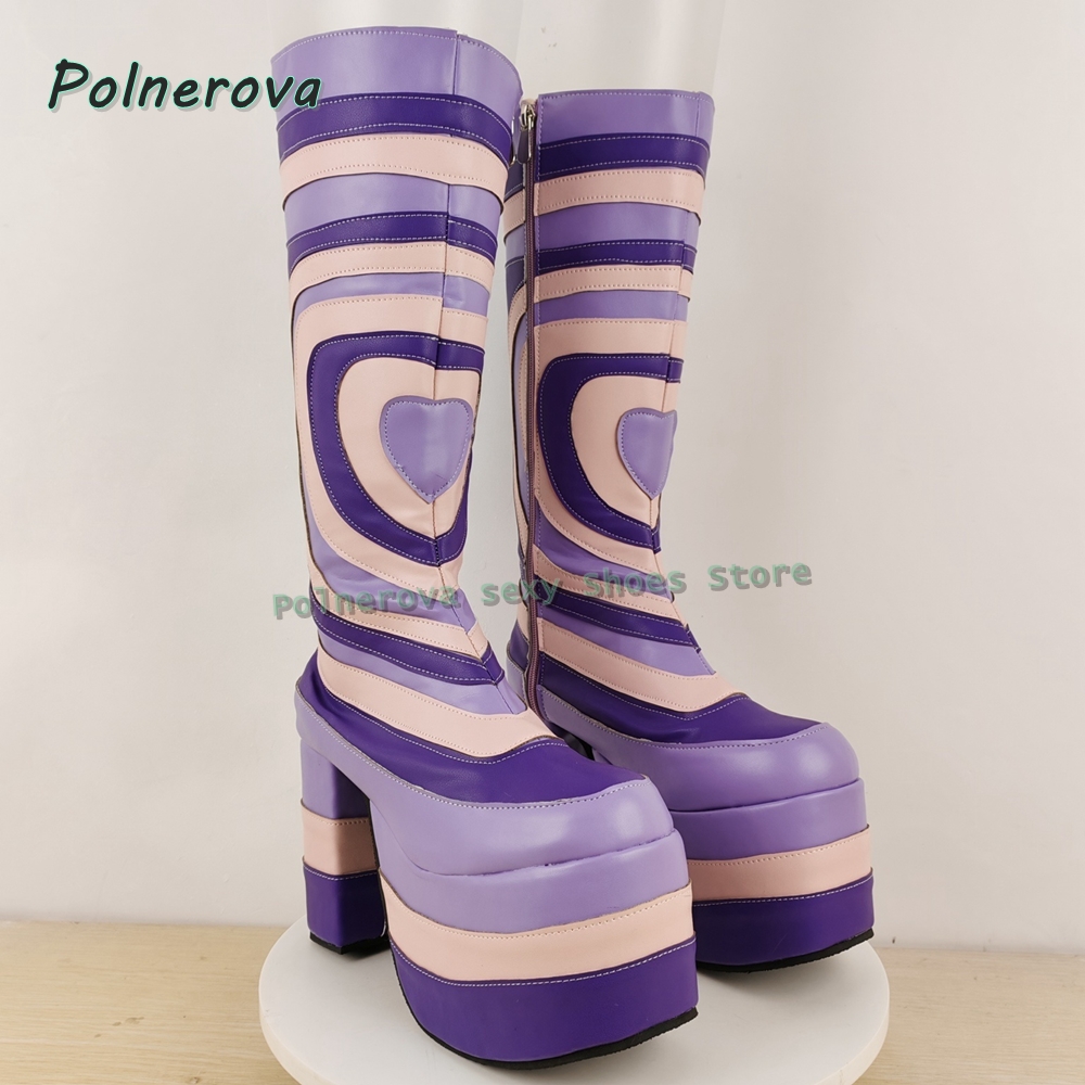 Heart Print Platform Fashion B - Street Fashion Trends 评论和价格