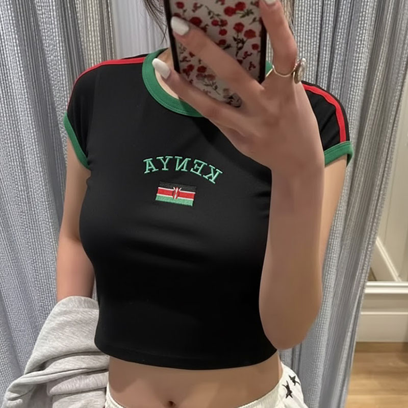 Kenya Printed Crop Top Y2K Sex - Street Fashion Kenya 评论和价格