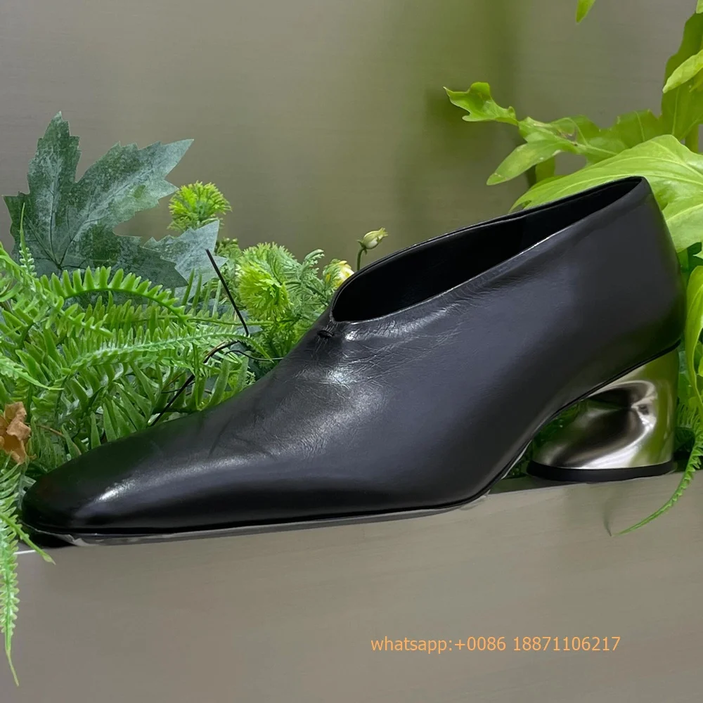 Genuine Leather Weird Heel Wom - Street Fashion Rome 2025 评论和价格