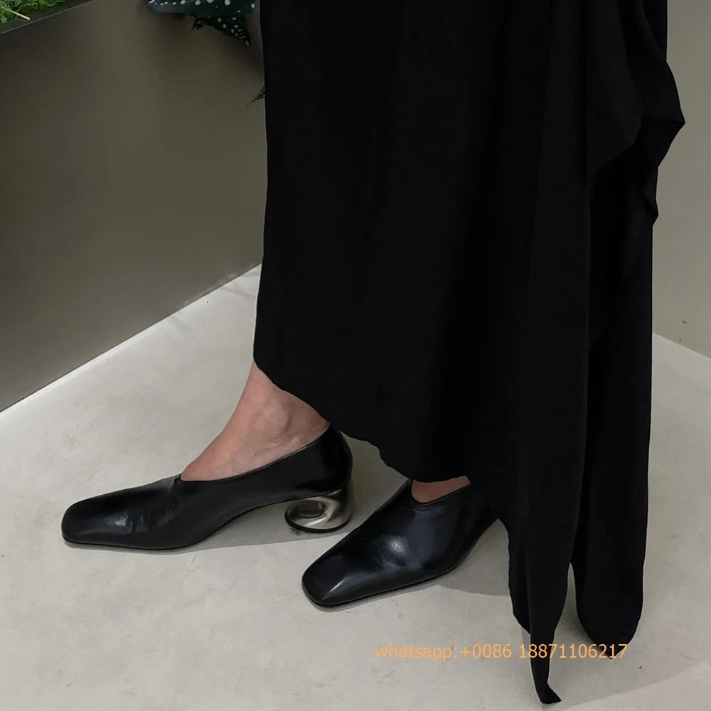 Genuine Leather Weird Heel Wom - Street Fashion Rome 2025 评论和价格