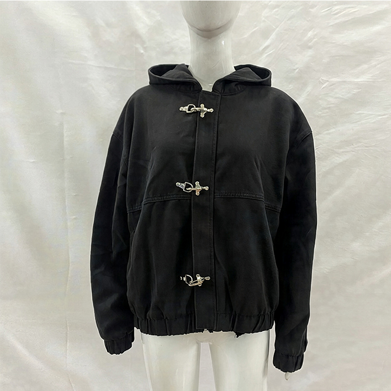 New Fashion Jacket Retro Ameri - Street Fashion Zip Up Hoodie 评论和价格