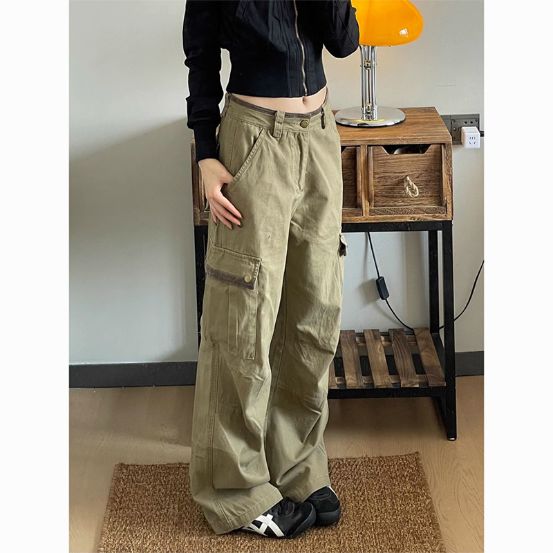 New Baggy Khaki Cargo Pants Wo - Street Fashion In Japanese 评论和价格