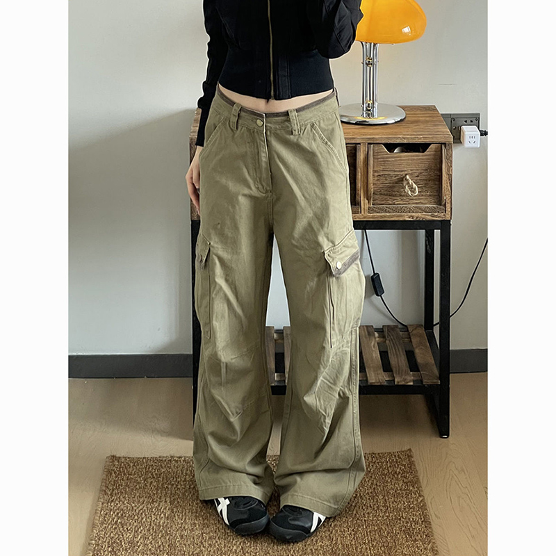 New Baggy Khaki Cargo Pants Wo - Street Fashion In Japanese 评论和价格