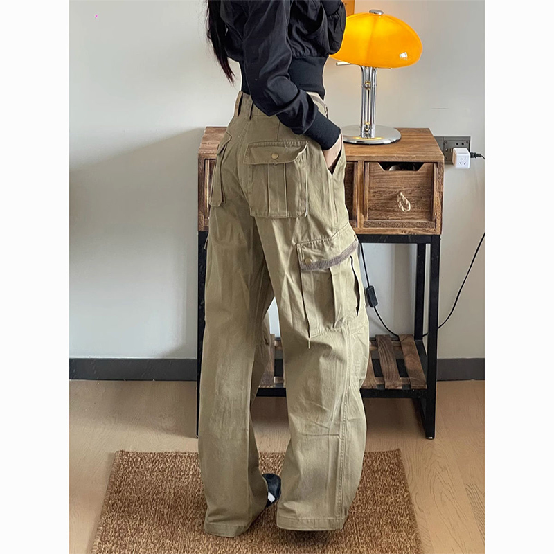 New Baggy Khaki Cargo Pants Wo - Street Fashion In Japanese 评论和价格