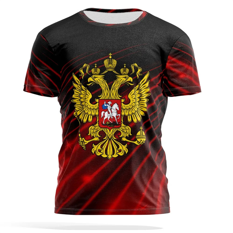 Russian National Emblem Print  - Street Fashion Russia 评论和价格