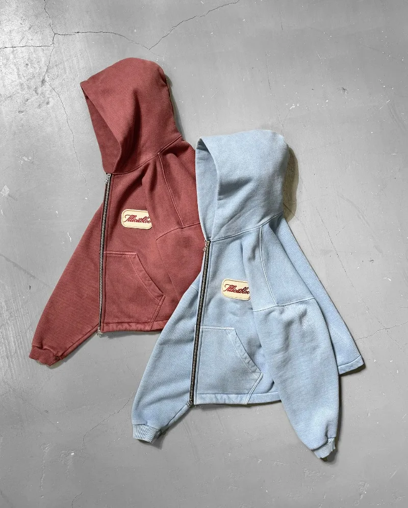 Y2K Fashion New Letter Embroid - Street Fashion Zip Up Hoodie 评论和价格