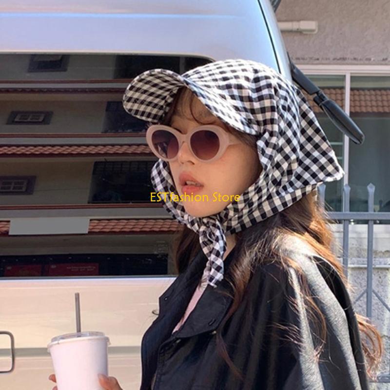Y5GC Korean Styles Plaids Head - Street Fashion Reference 评论和价格