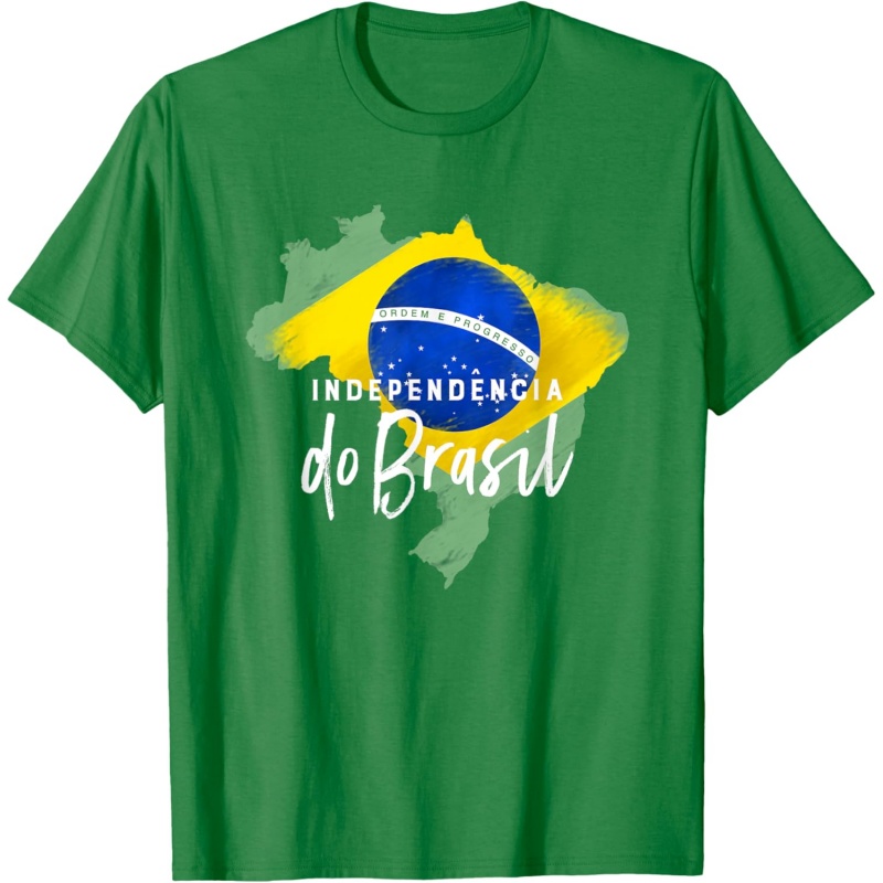 3D Printed Brazil Music T-Shir - Street Fashion Brazil 评论和价格