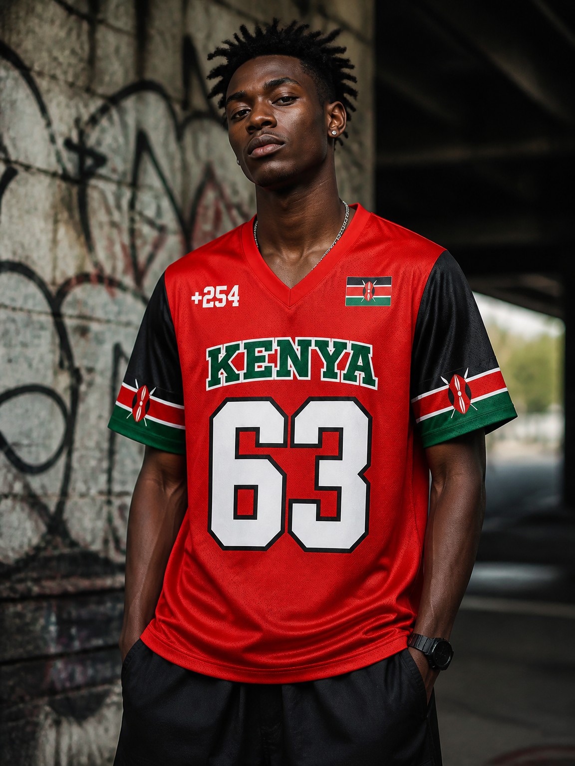 Men's Short-Sleeve Hip Hop Str - Street Fashion Kenya 评论和价格