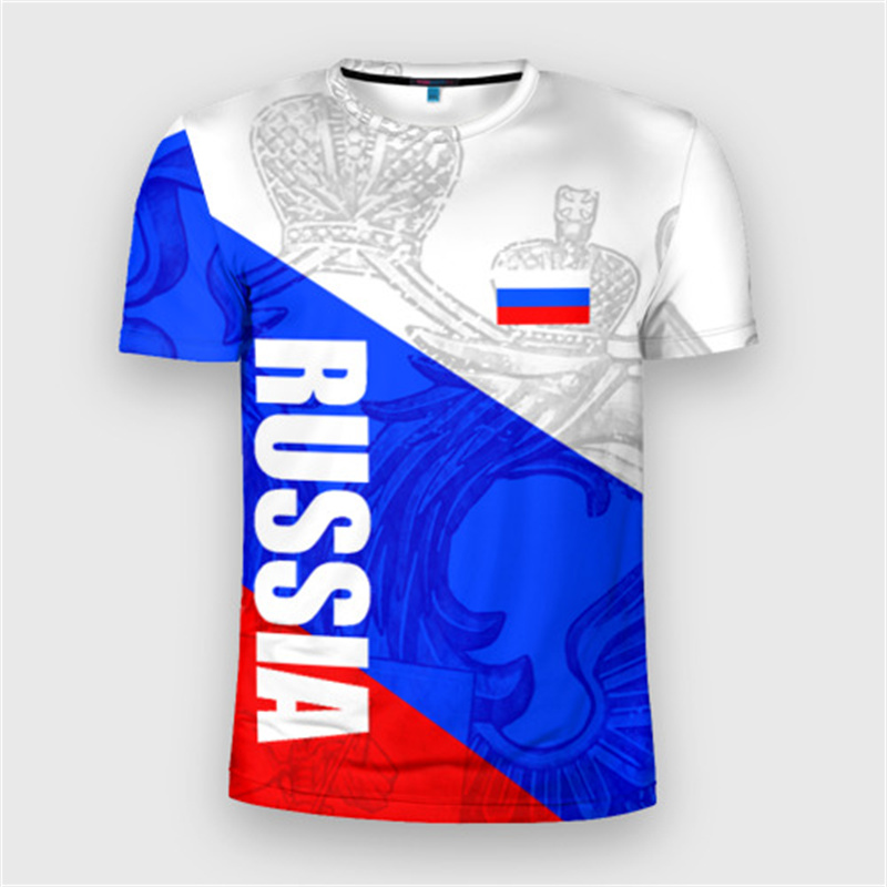 Fashion Russia Flag Badge T-sh - Street Fashion Russia 评论和价格