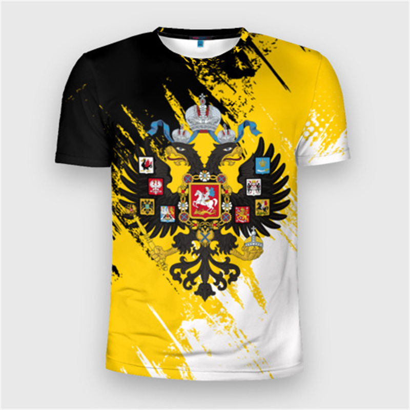 Fashion Russia Flag Badge T-sh - Street Fashion Russia 评论和价格
