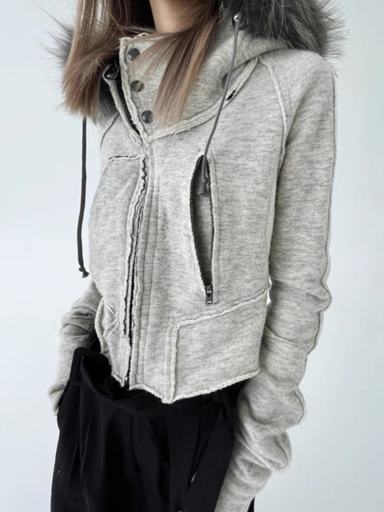 Vintage Fashion Zip Up Women S - Street Fashion Zip Up Hoodie 评论和价格