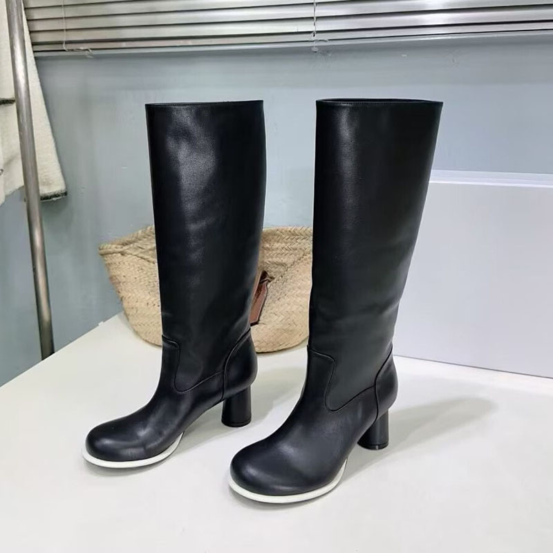 Genuine Leather Stretch Boots  - Street Fashion Rome 2025 评论和价格