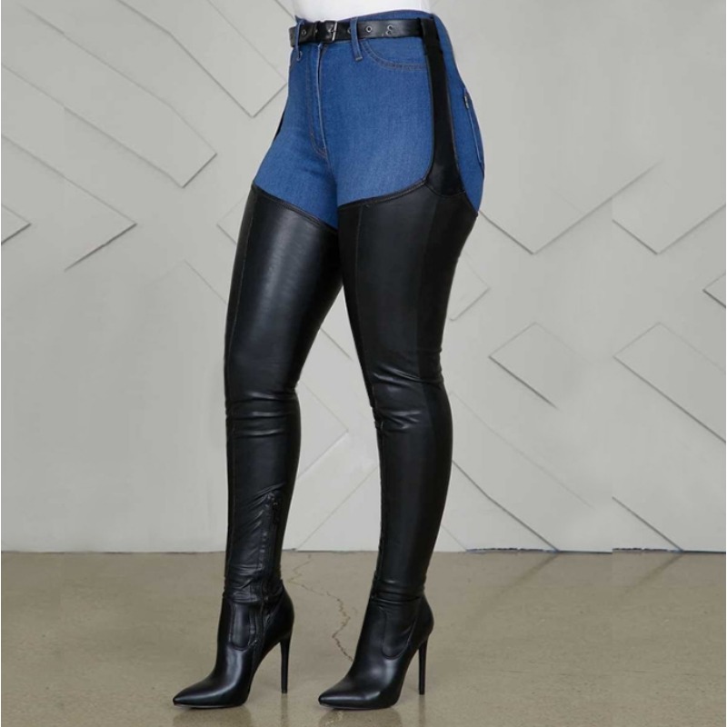 Black Thigh High Boots Big Siz - Street Fashion Rome 2025 评论和价格