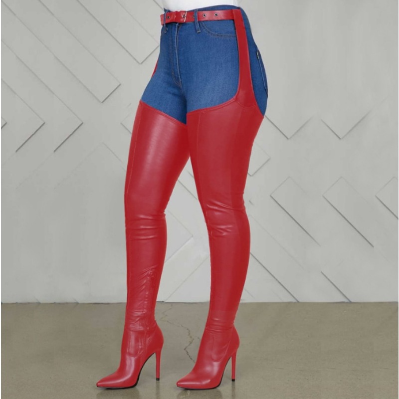 Black Thigh High Boots Big Siz - Street Fashion Rome 2025 评论和价格