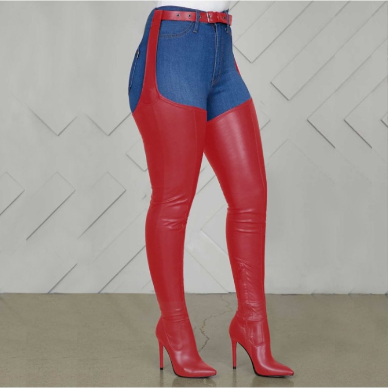 Black Thigh High Boots Big Siz - Street Fashion Rome 2025 评论和价格