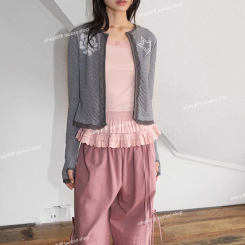 Japanese Lace Splicing Solid C - Street Fashion In Japanese 评论和价格
